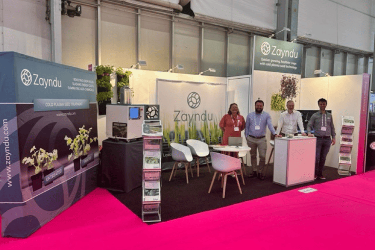 A photo of our team at GreenTech.